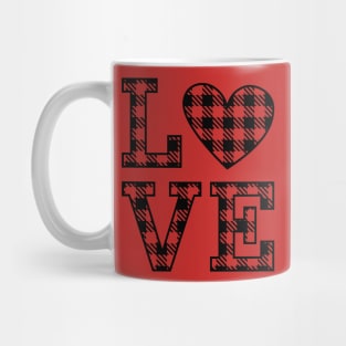 Plaid Love Mug